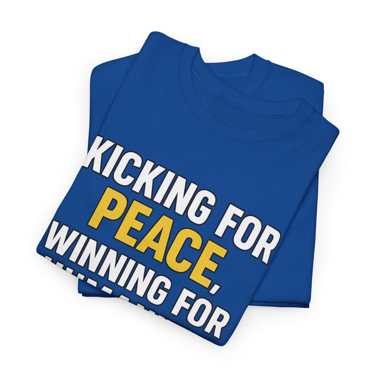 One Game One World One Peace Soccer Tee | Kicking for Peace, Wining for Humanity, Unisex Heavy Cotton T-Shirt