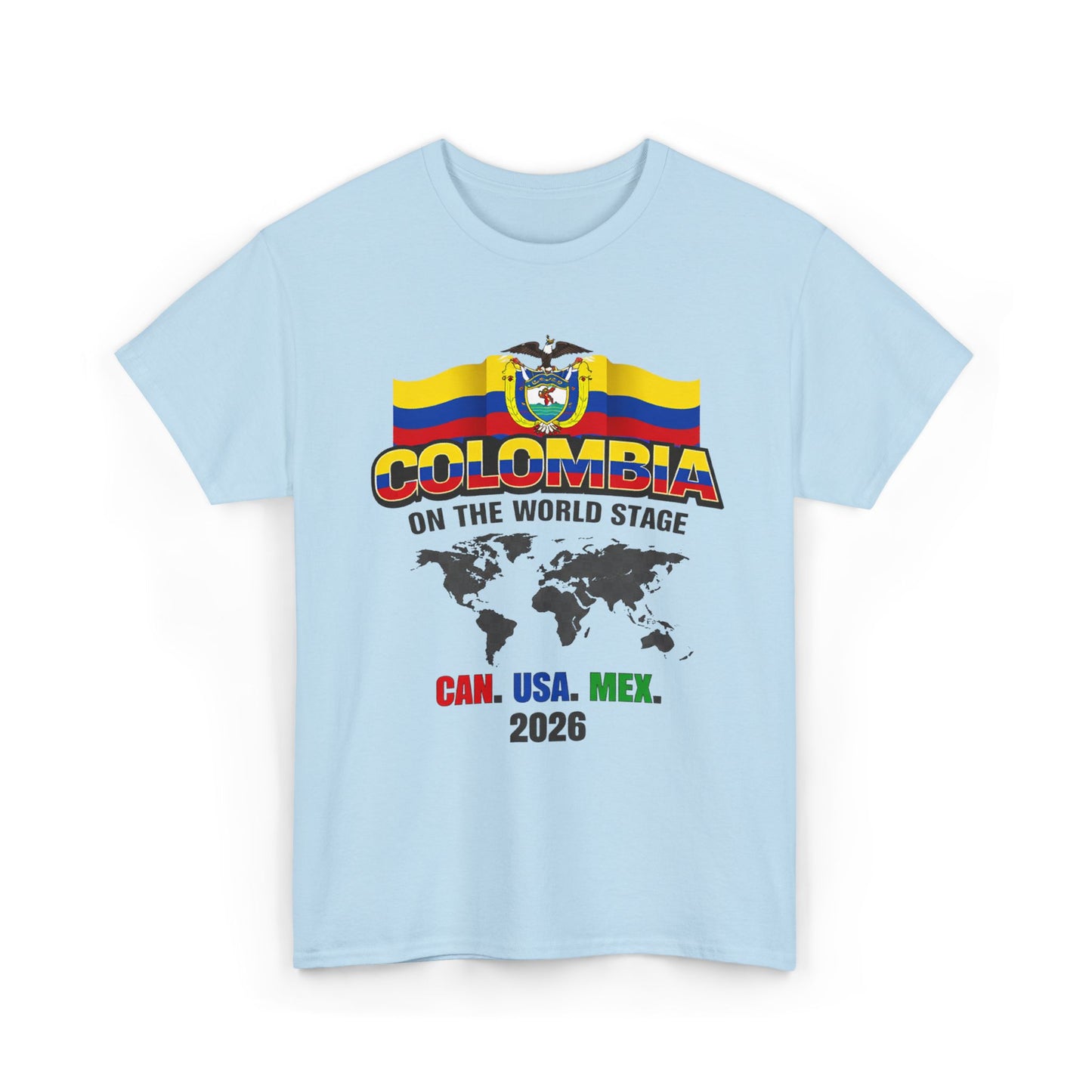Colombia Soccer 2026 World Stage Tee | Canada Mexico USA soccer fans