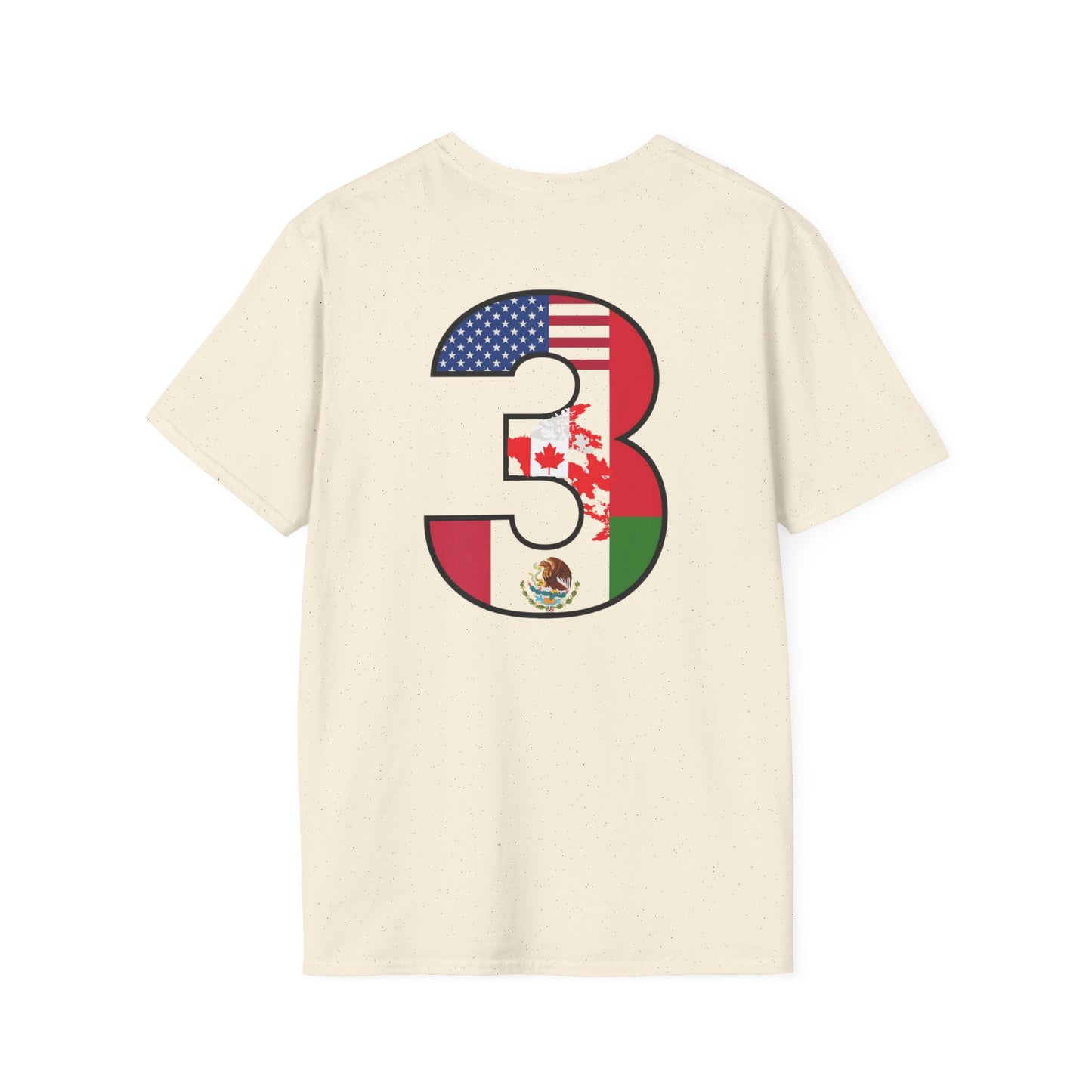 2026 Unisex Tee, USA Canada Mexico Soccer Shirt, Three Nations One Game Tee, Apparel for Fans