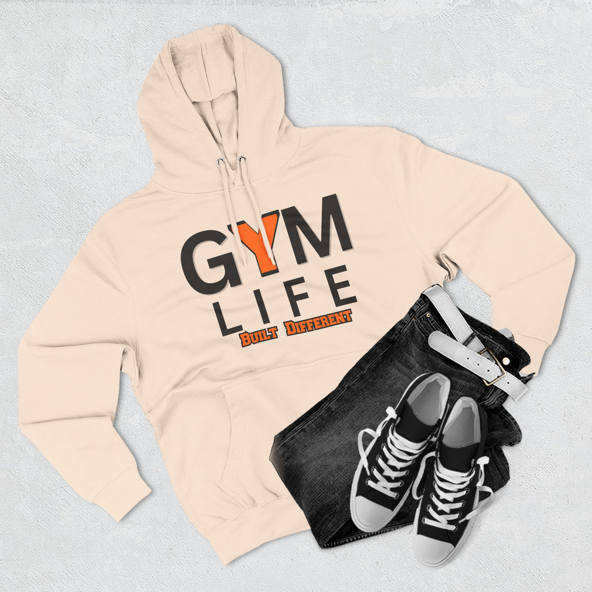 Gym Life Hoodie — Built Different Fitness Pullover