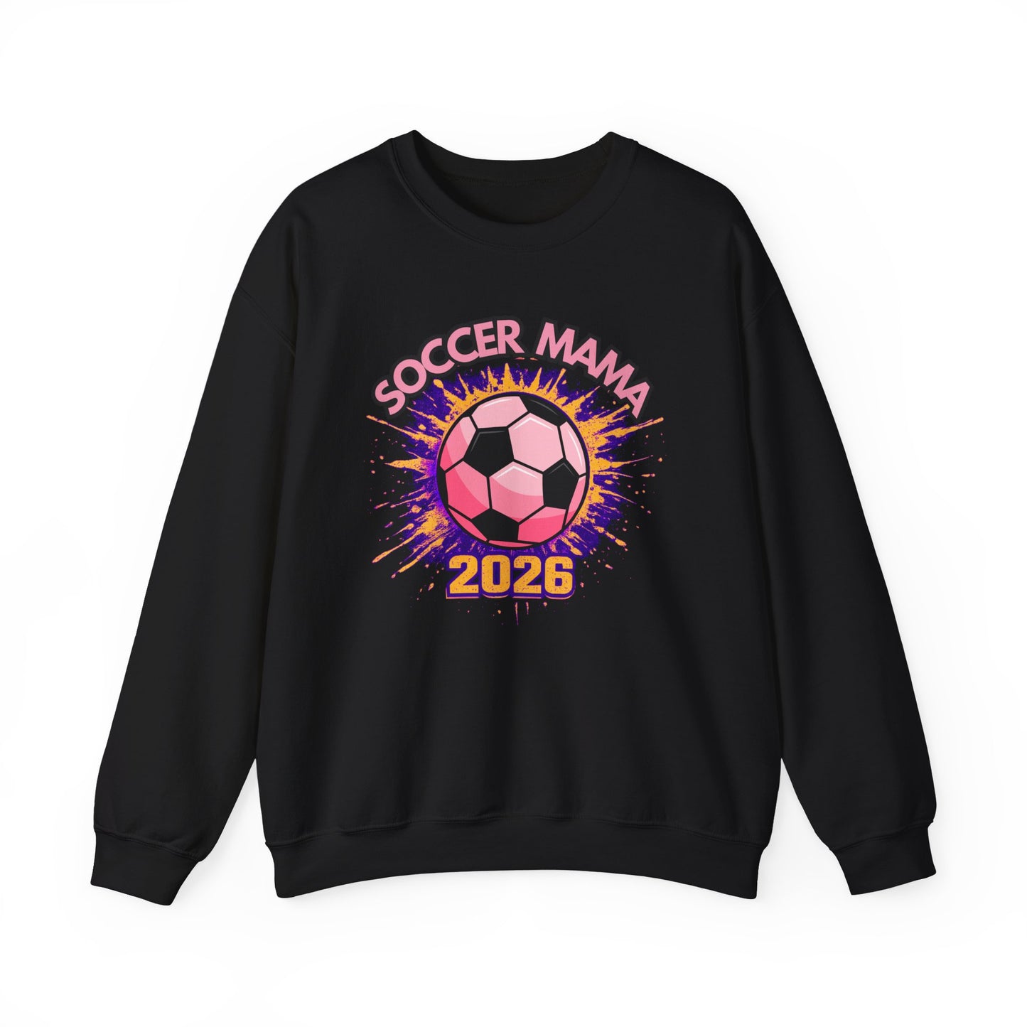 Soccer Mama 2026 Shirt – Pink & Purple Game Day Tee for Moms, 2026 Soccer Fan Graphic T-Shirt