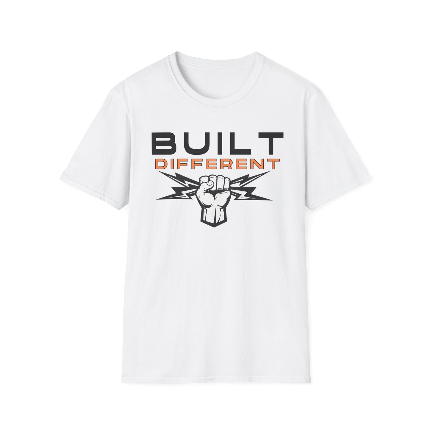 Built Different T-Shirt — Motivational Fist Graphic Tee