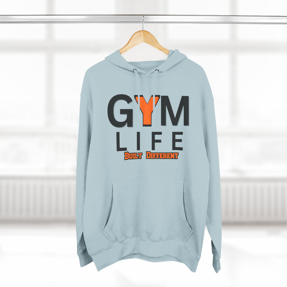 Gym Life Hoodie — Built Different Fitness Pullover
