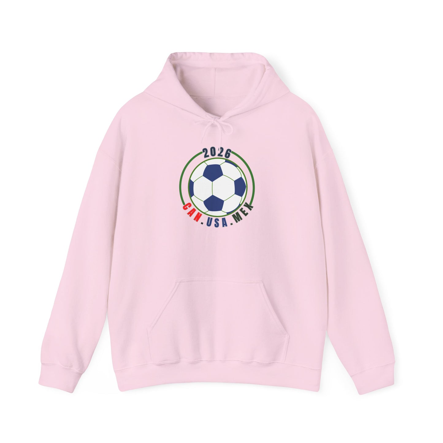 2026 Soccer Ball CAN USA MEX Logo Hoodie | Political fan Hoodie