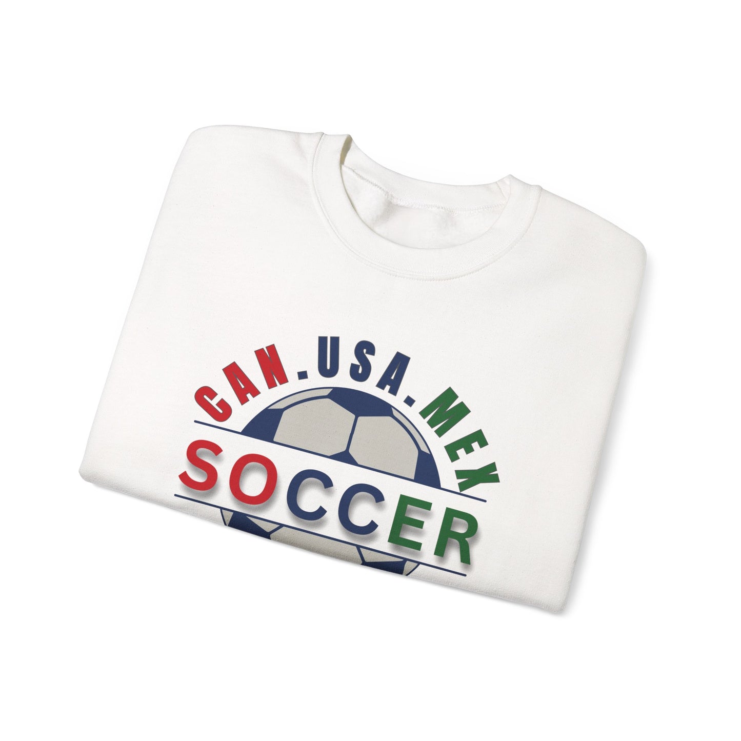 CAN. USA. MEX. Soccer 2026, The World Plays Here Crewneck Sweatshirt