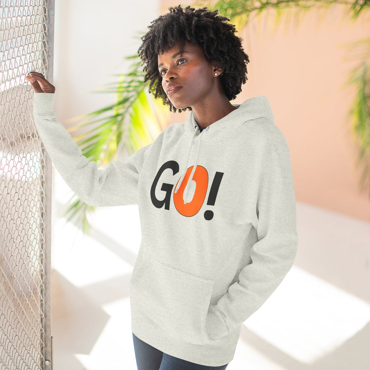 GO! Graphic Hoodie – Bold Motivational Streetwear Pullover