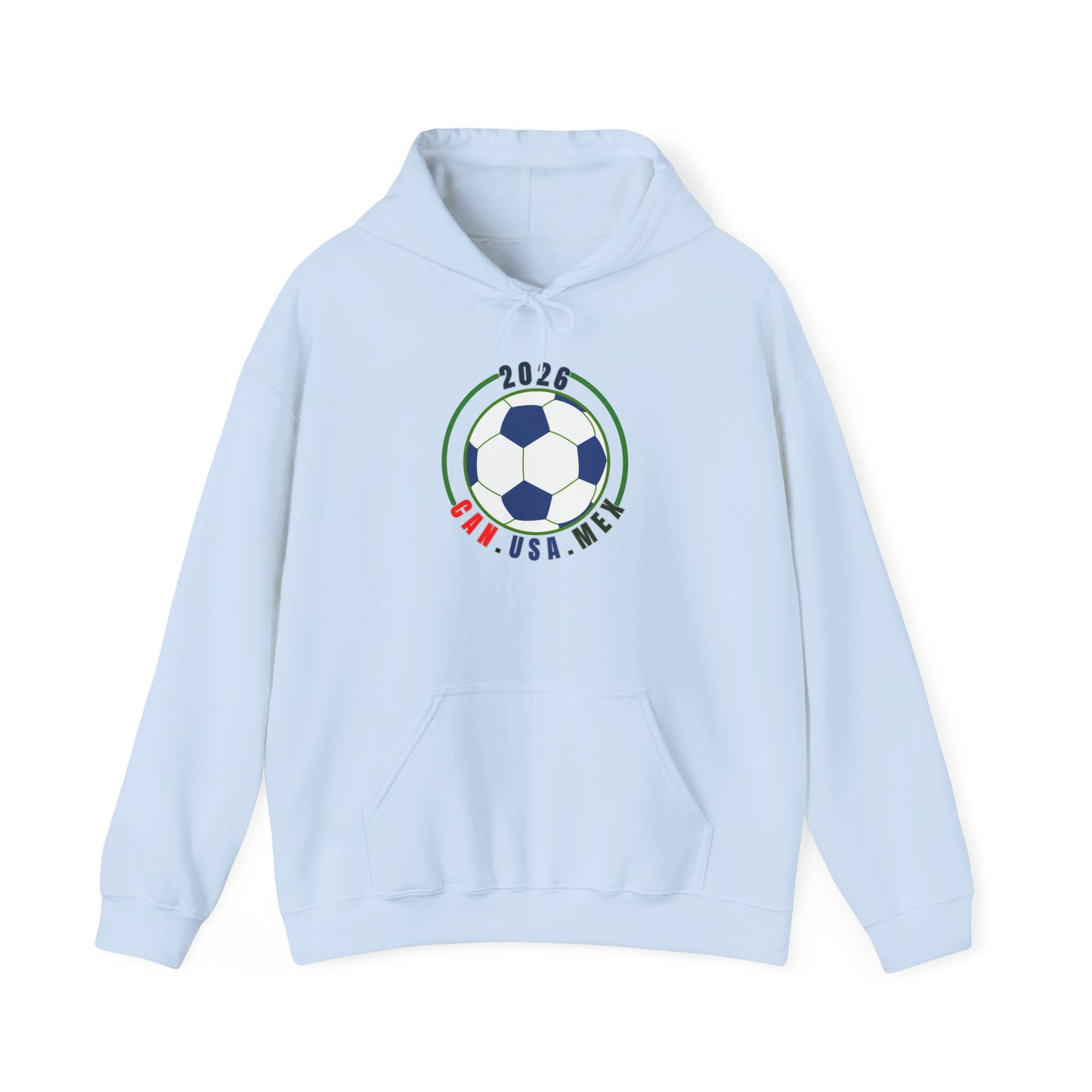 2026 Soccer Ball CAN USA MEX Logo Hoodie | Political fan Hoodie
