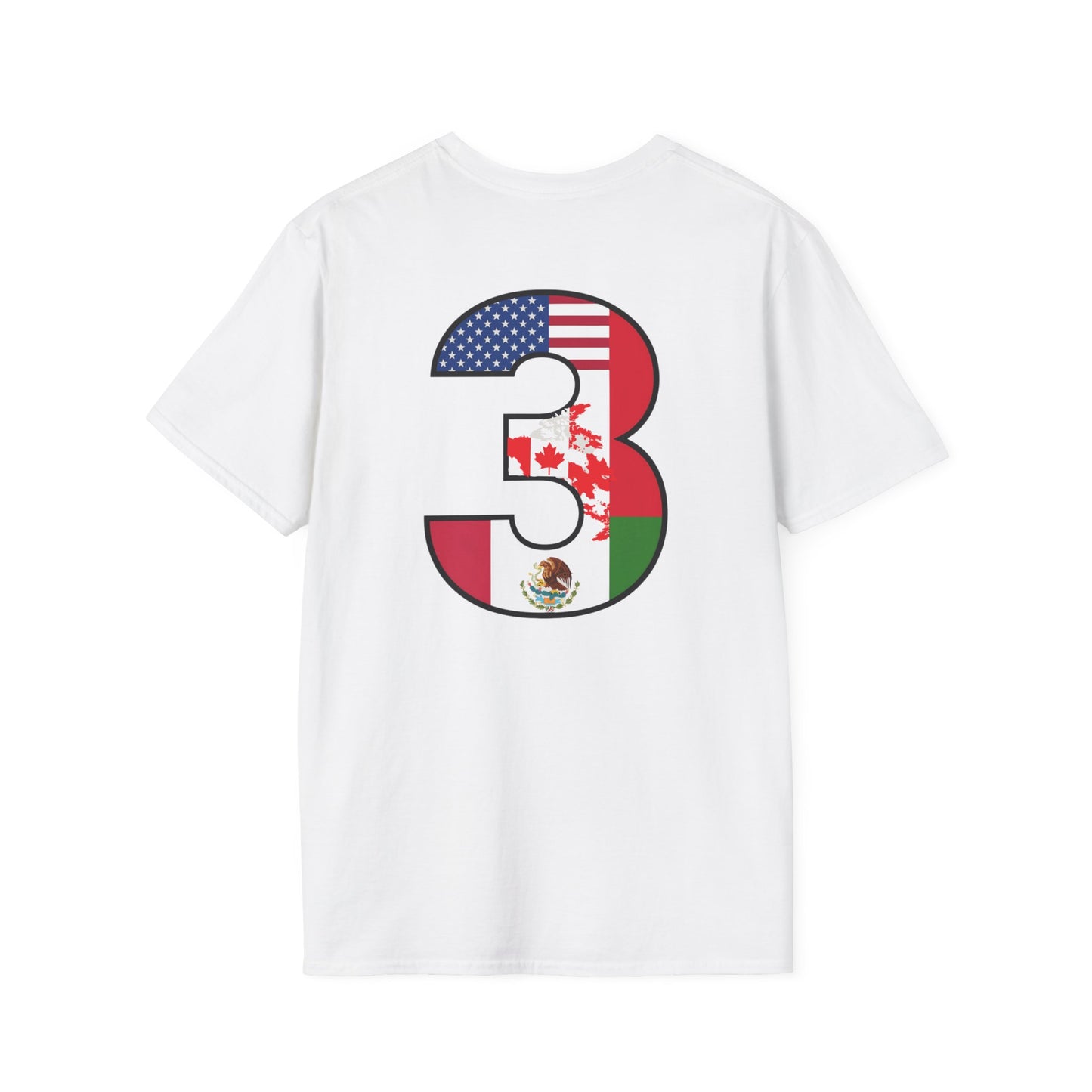 2026 Unisex Tee, USA Canada Mexico Soccer Shirt, Three Nations One Game Tee, Apparel for Fans