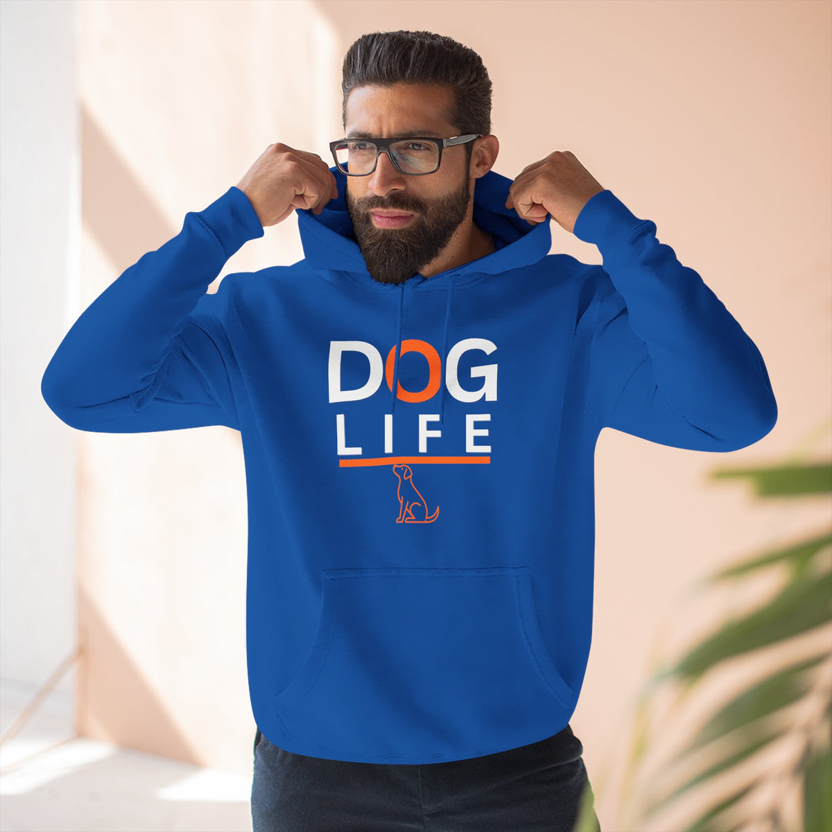 Dog Life Hoodie - "Dog Life" Graphic Pullover for Dog Lovers