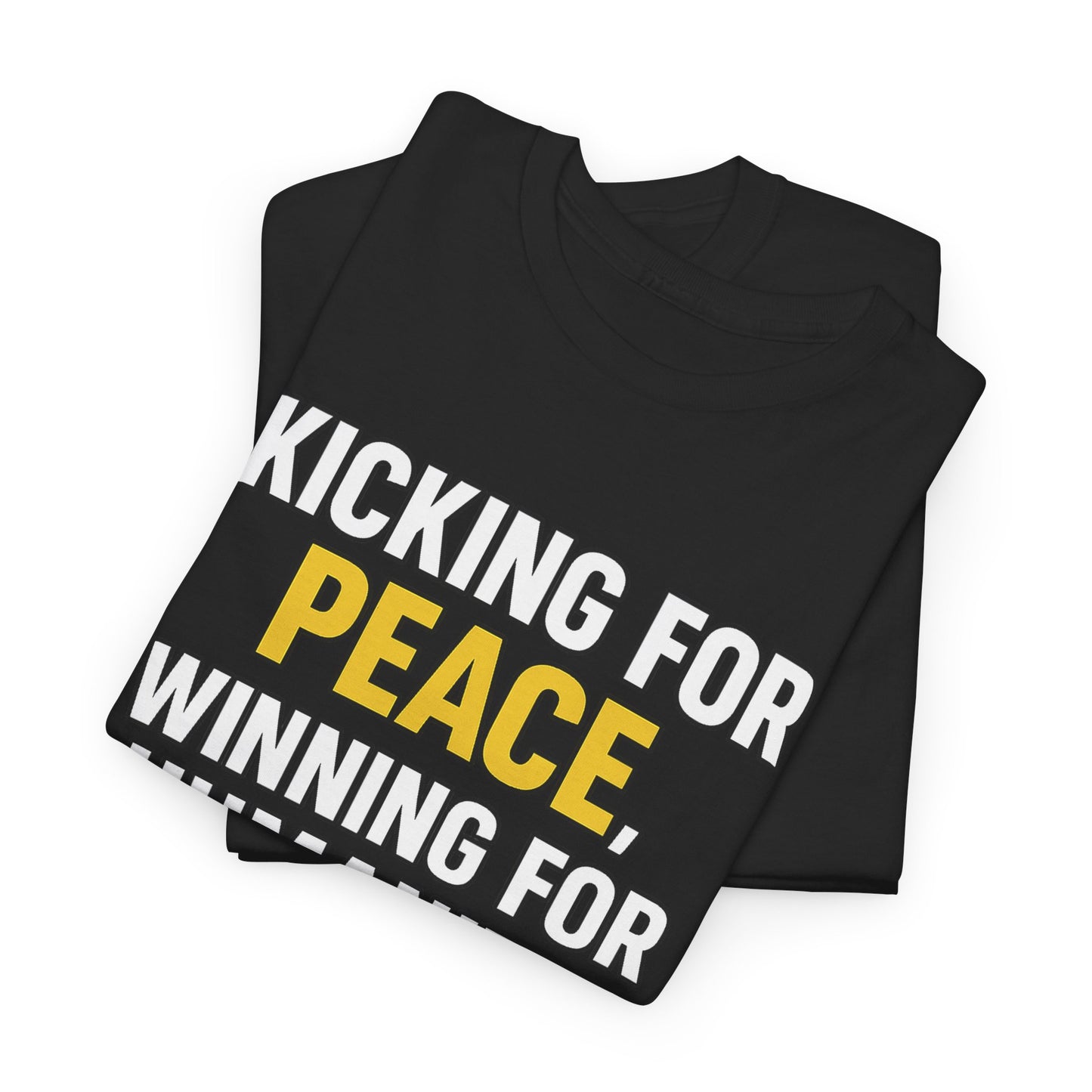 One Game One World One Peace Soccer Tee | Kicking for Peace, Wining for Humanity, Unisex Heavy Cotton T-Shirt