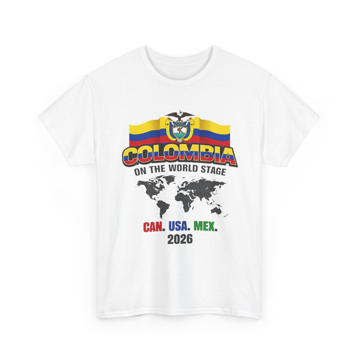 Colombia Soccer 2026 World Stage Tee | Canada Mexico USA soccer fans