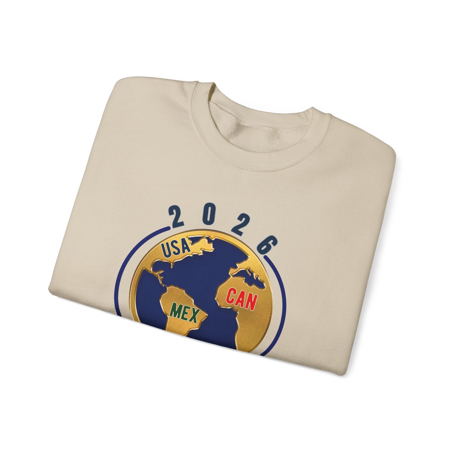 2026 Tournaments Globe Crewneck Sweatshirt – USA • MEX • CAN