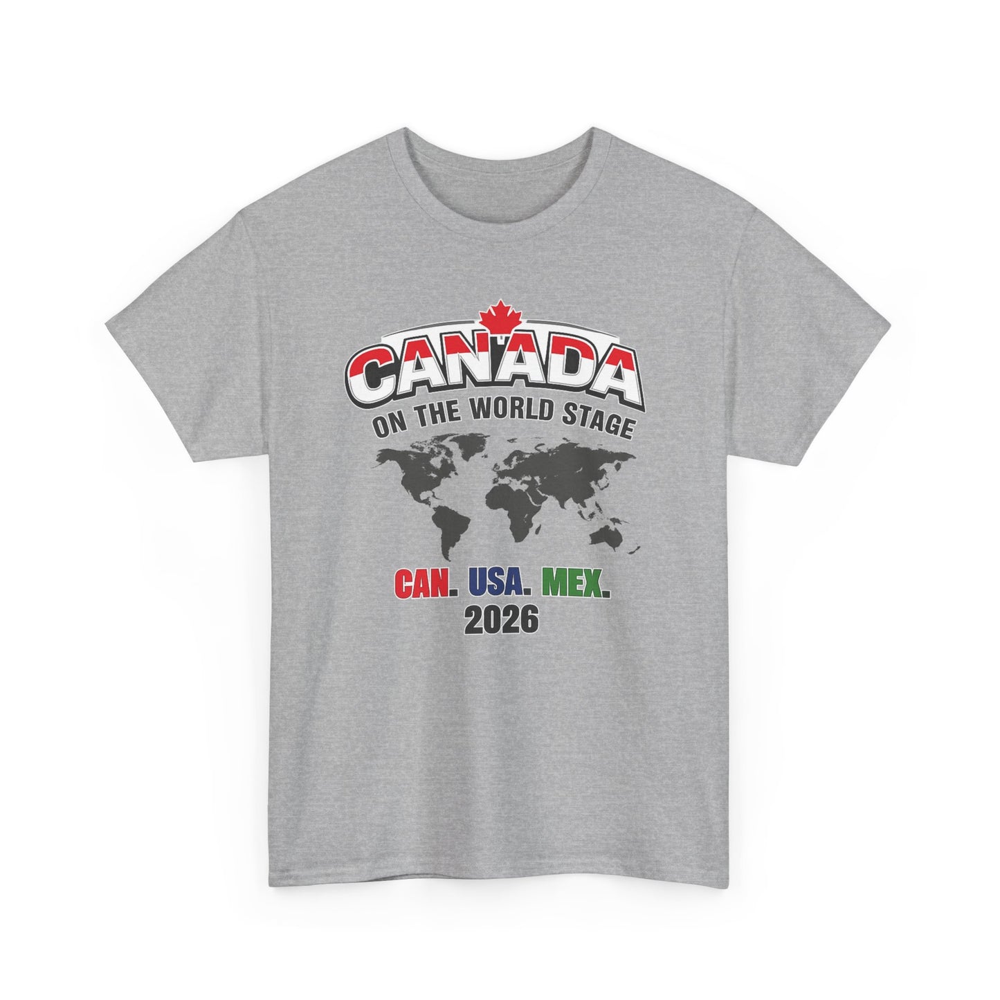 Canada Soccer 2026 World Stage Football Shirt Tee | CAN USA MEX International Pride