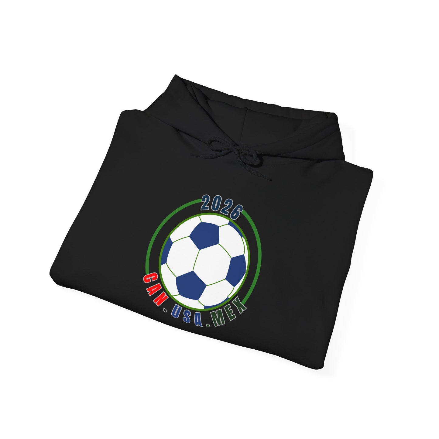 2026 Soccer Ball CAN USA MEX Logo Hoodie | Political fan Hoodie