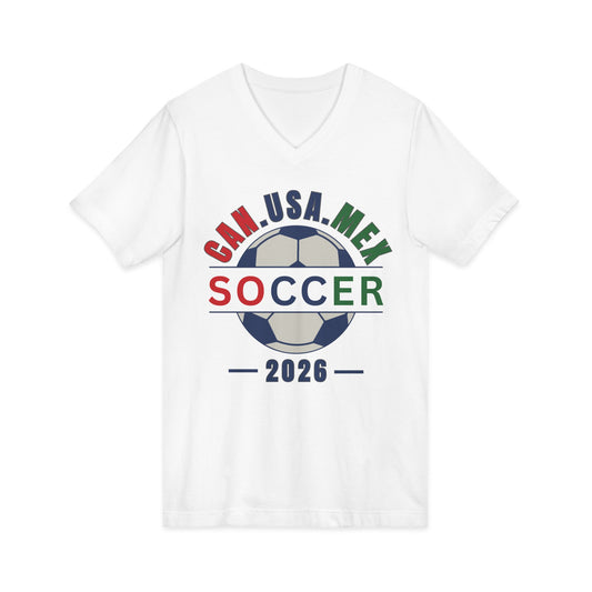 Can USA Mex Soccer 2026 Tee | Soccer Ball Tricolor Design