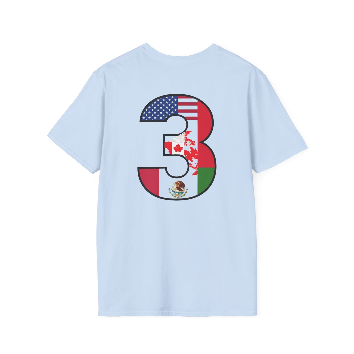 2026 Unisex Tee, USA Canada Mexico Soccer Shirt, Three Nations One Game Tee, Apparel for Fans