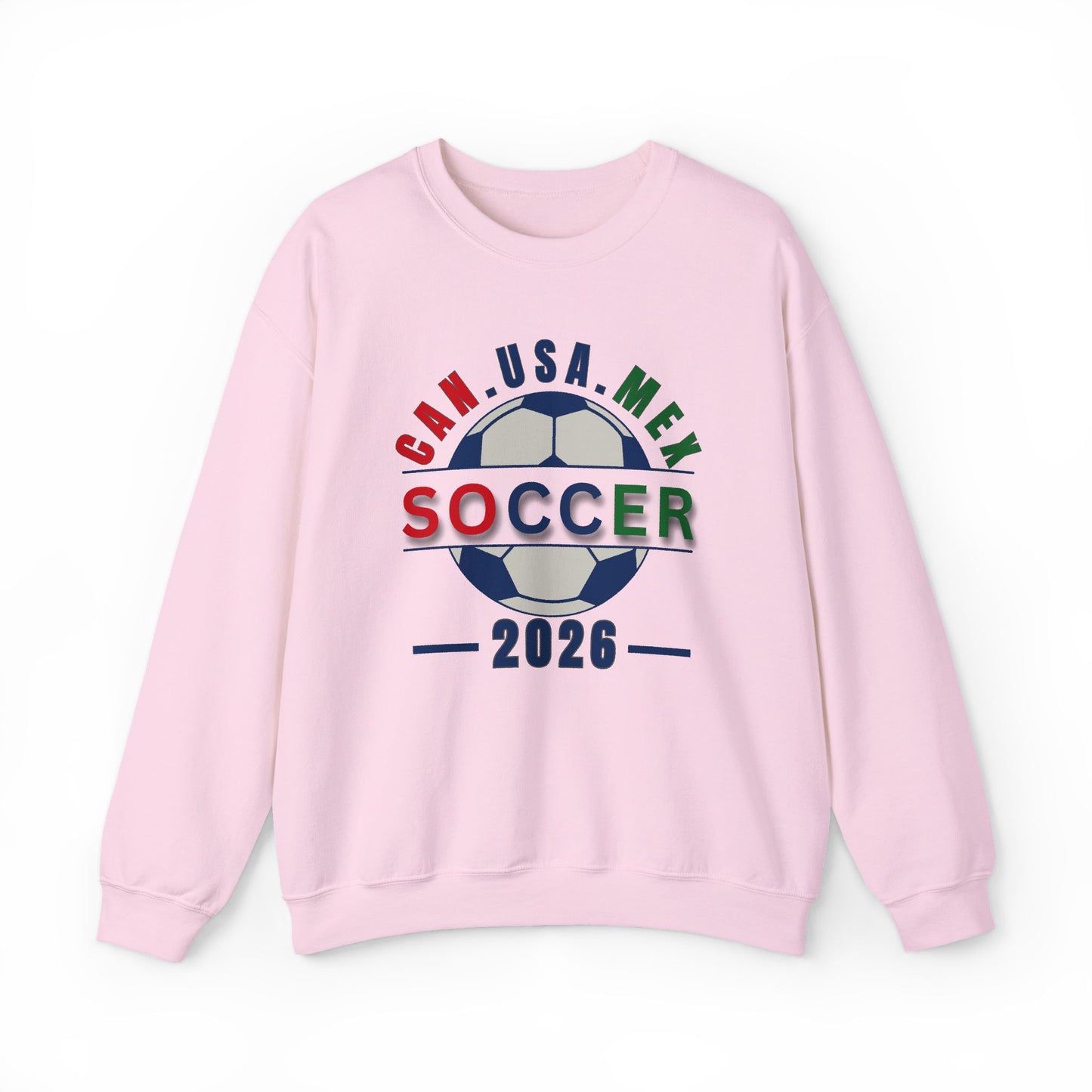 CAN. USA. MEX. Soccer 2026, The World Plays Here Crewneck Sweatshirt
