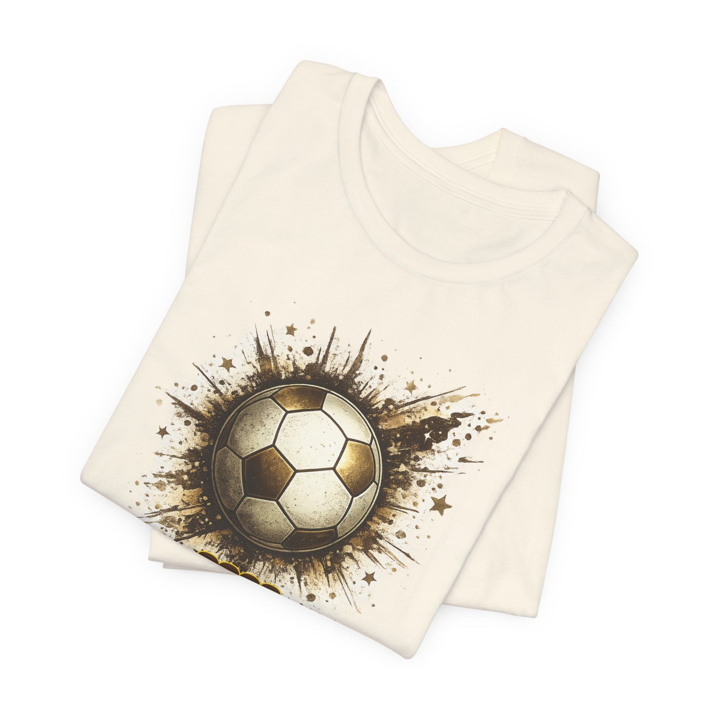 2026 Soccer Graphic Tee — Grunge Football Design