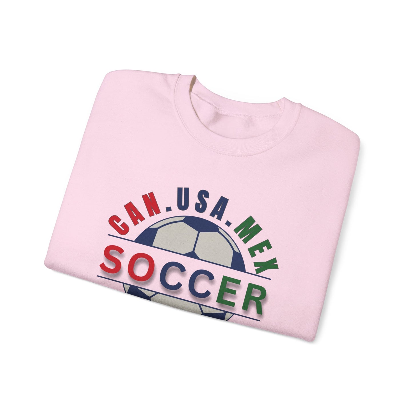 CAN. USA. MEX. Soccer 2026, The World Plays Here Crewneck Sweatshirt