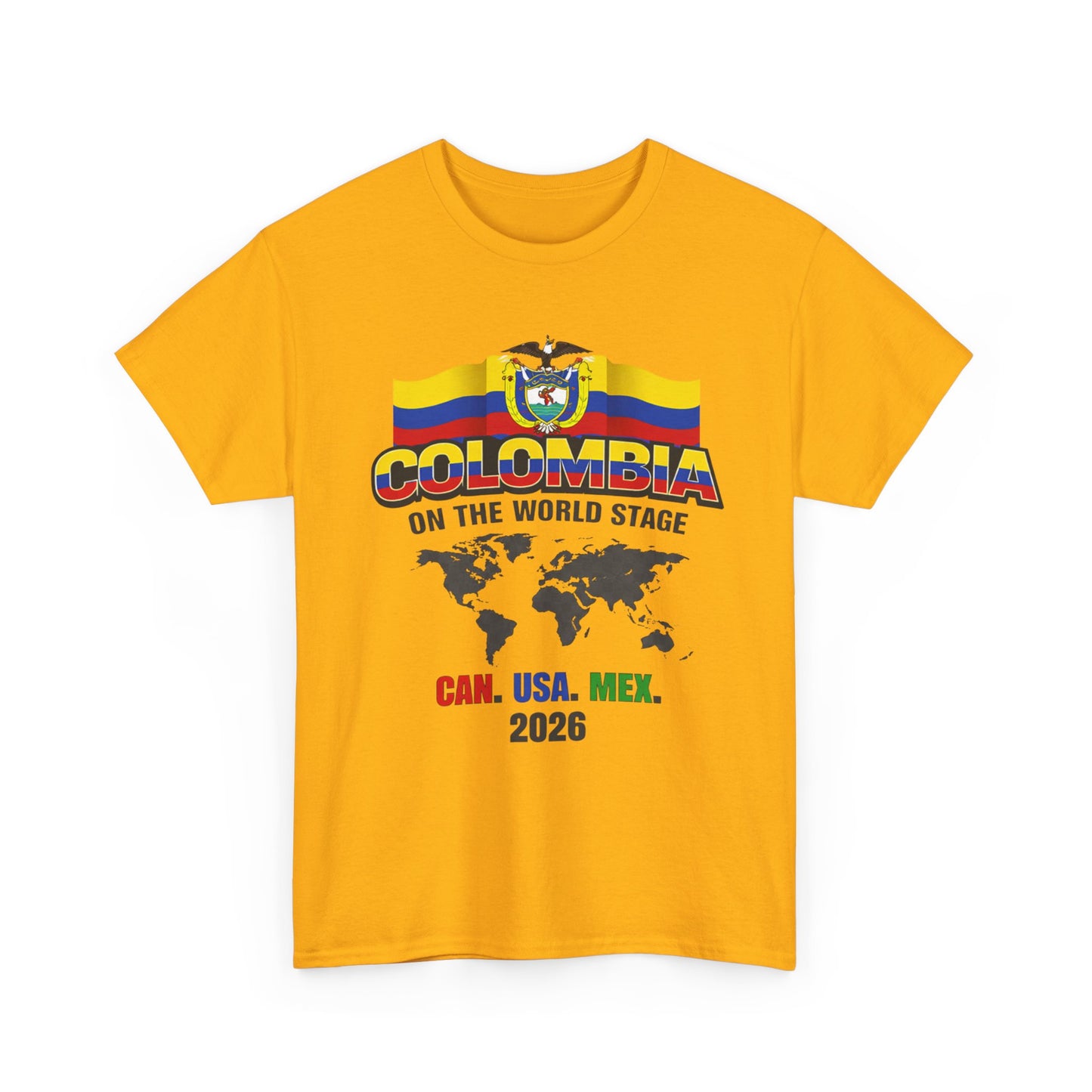 Colombia Soccer 2026 World Stage Tee | Canada Mexico USA soccer fans