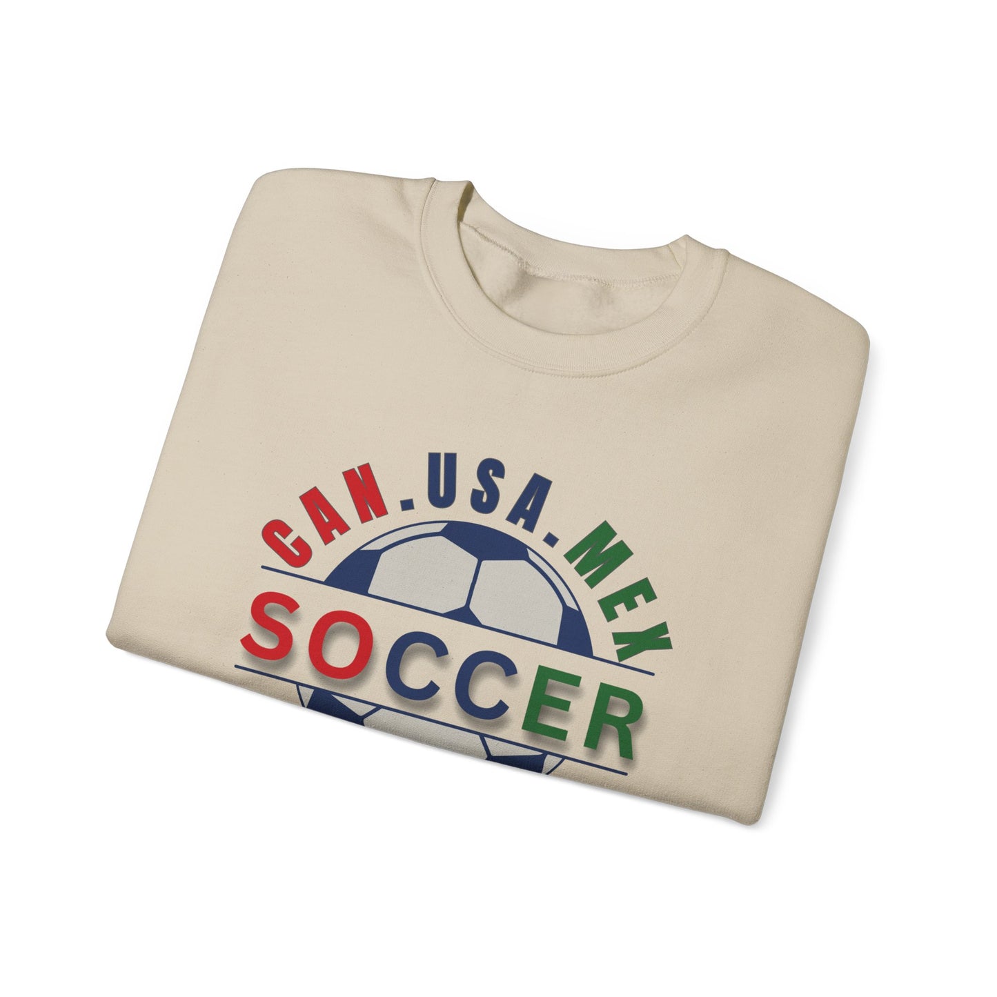 CAN. USA. MEX. Soccer 2026, The World Plays Here Crewneck Sweatshirt