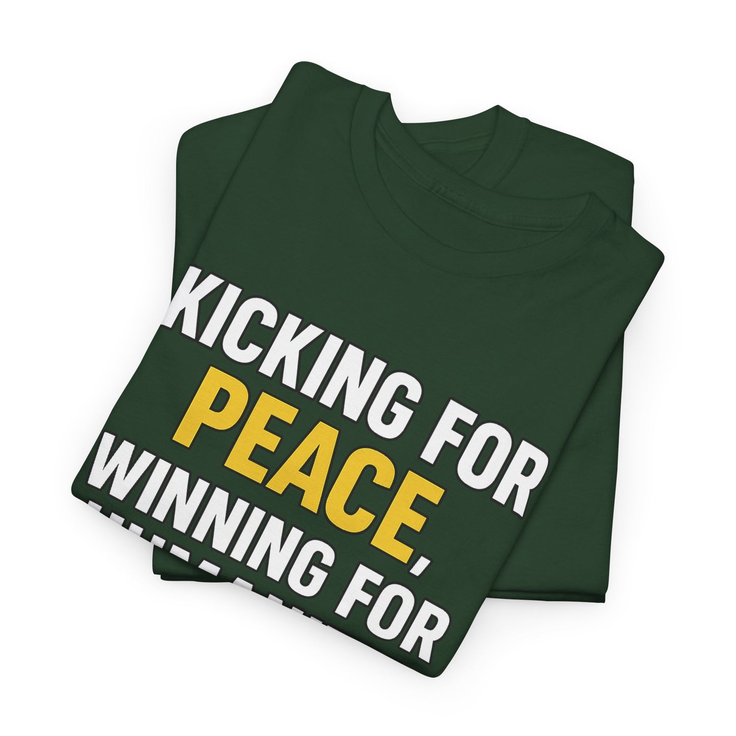 One Game One World One Peace Soccer Tee | Kicking for Peace, Wining for Humanity, Unisex Heavy Cotton T-Shirt