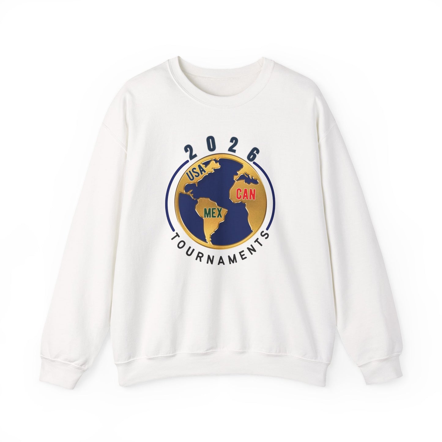 2026 Tournaments Globe Crewneck Sweatshirt – USA • MEX • CAN