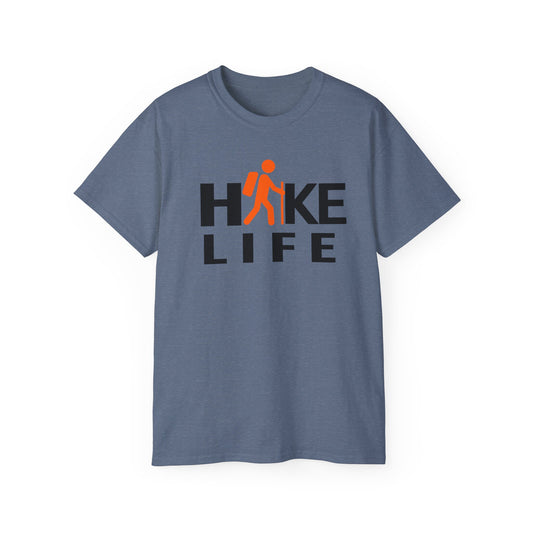 HIKE LIVE T-Shirt — Graphic Tee for Anglers with Fish Silhouette
