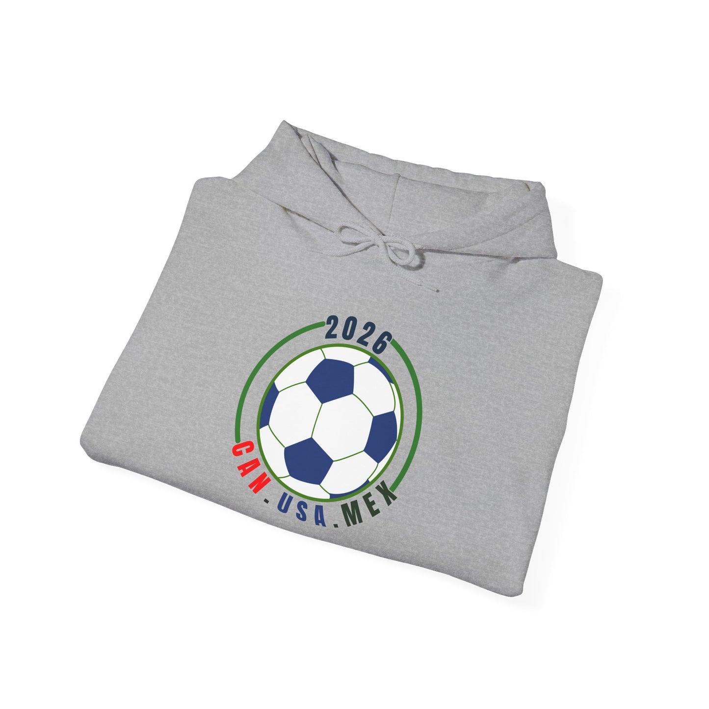 2026 Soccer Ball CAN USA MEX Logo Hoodie | Political fan Hoodie