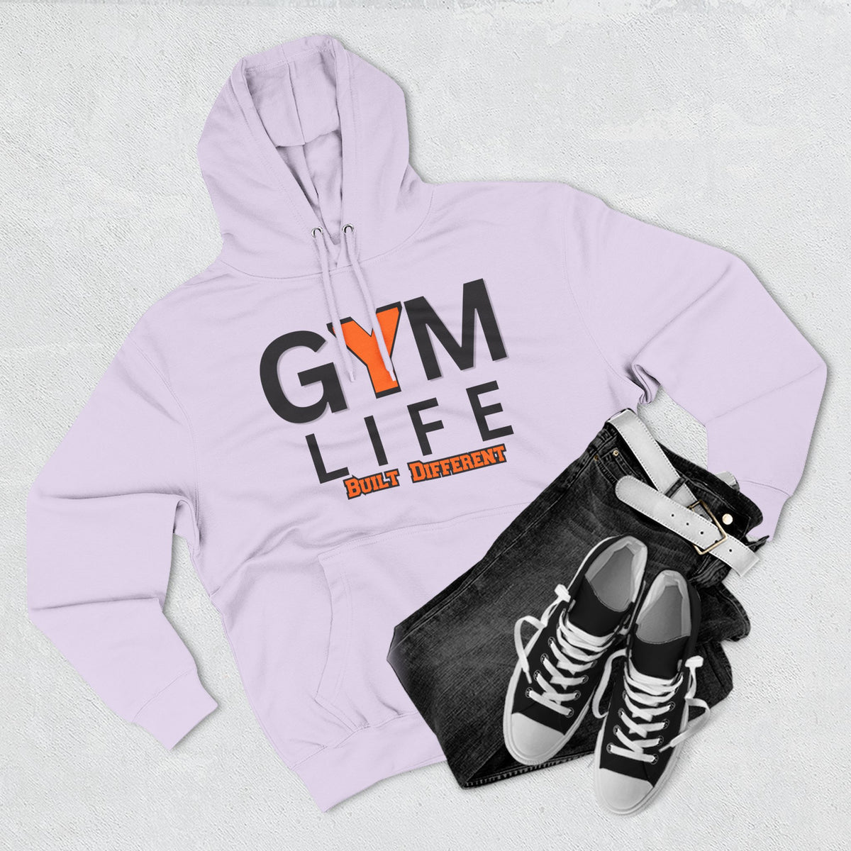 Gym Life Hoodie — Built Different Fitness Pullover