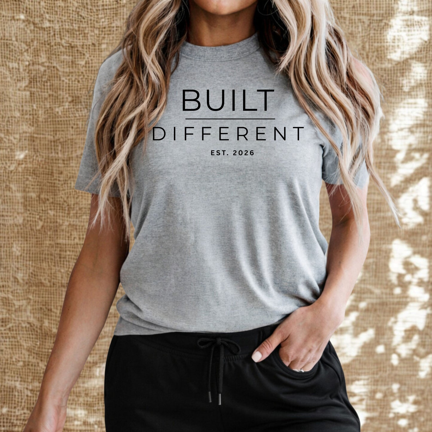 Built Different T‑Shirt — Minimal Motivational Tee ("BUILT DIFFERENT")