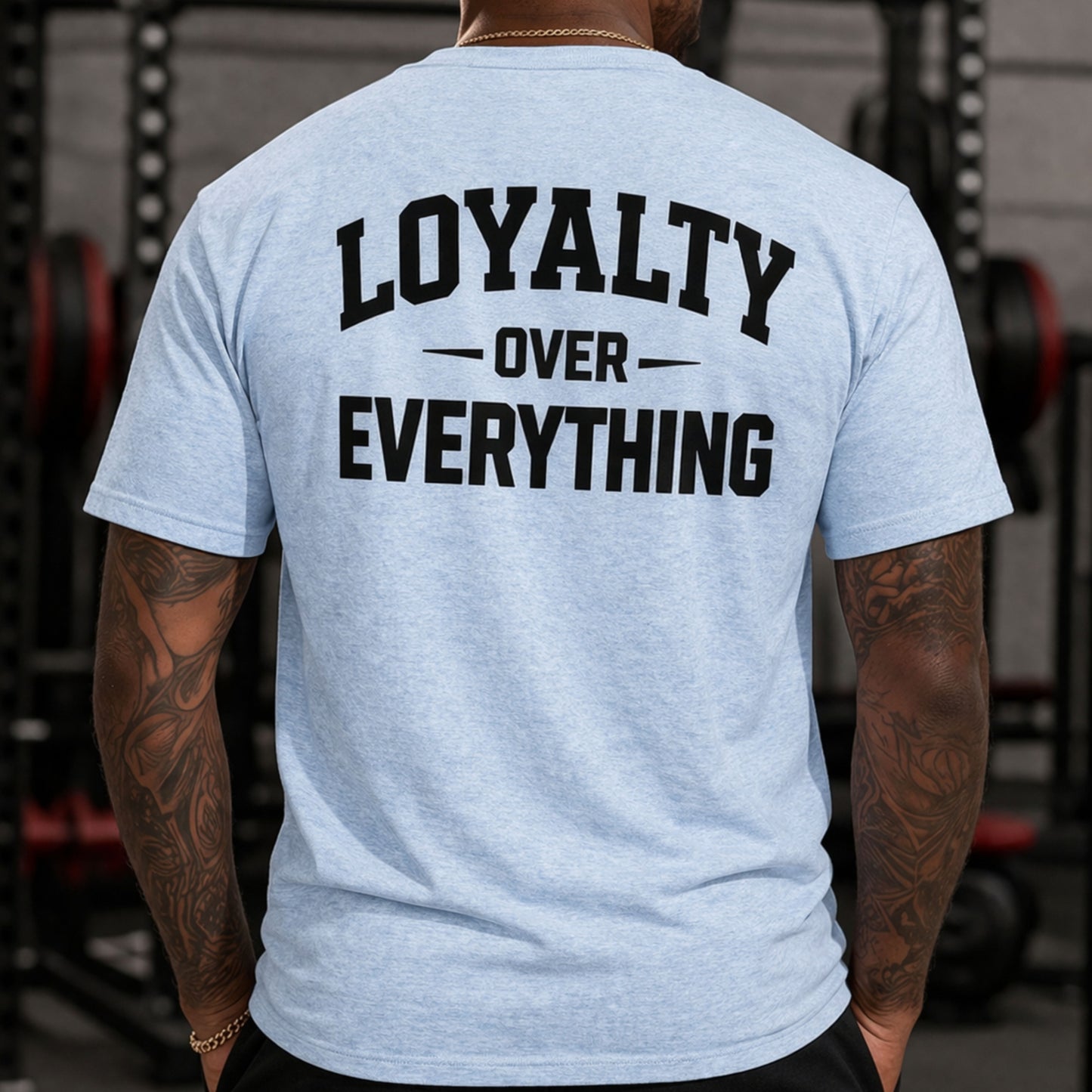 Loyalty Over Everything Tee — "Real Ones" Chest Graphic