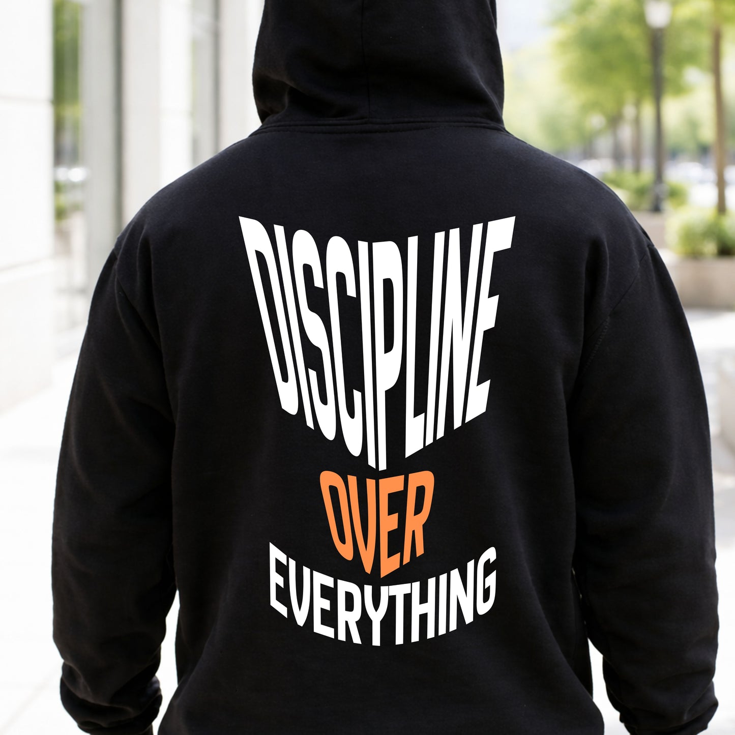 Built Different Hoodie – Discipline Over Everything Gym Hoodie, Motivational Fitness Pullover