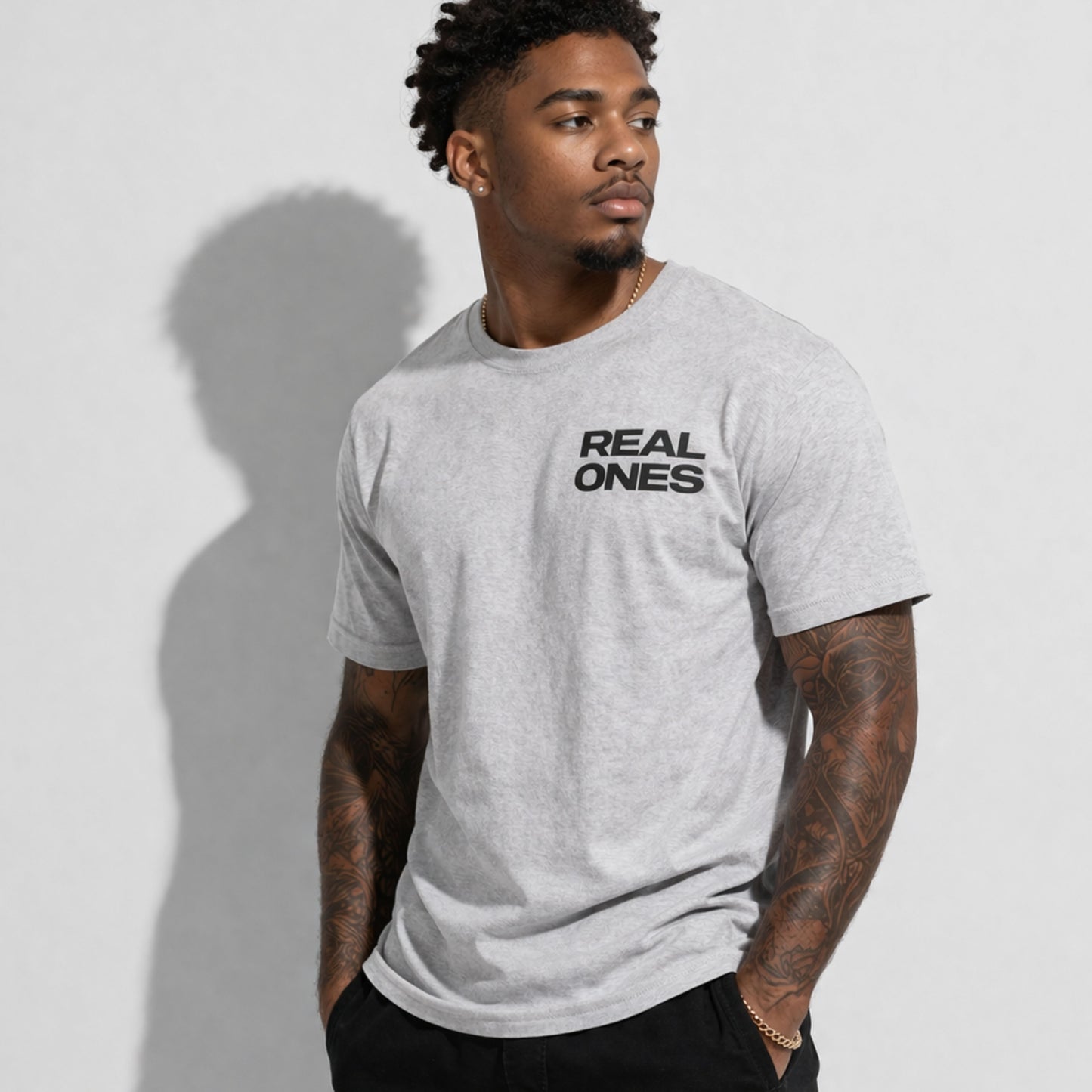 Loyalty Over Everything Tee — "Real Ones" Chest Graphic