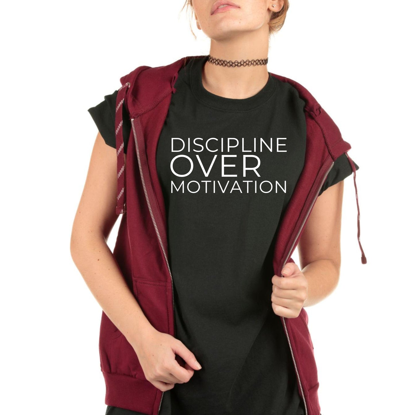 Discipline Over Motivation Tee — Motivational Fitness T-Shirt