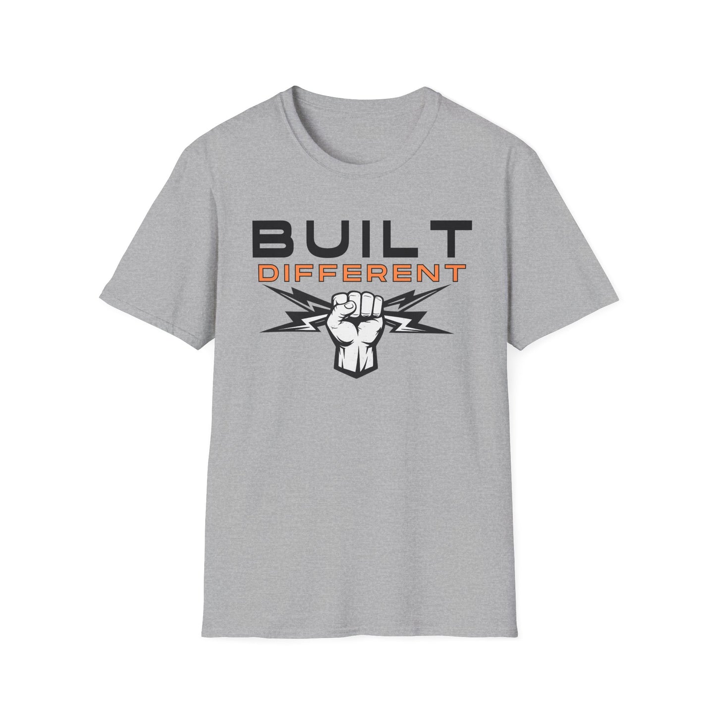 Built Different T-Shirt — Motivational Fist Graphic Tee