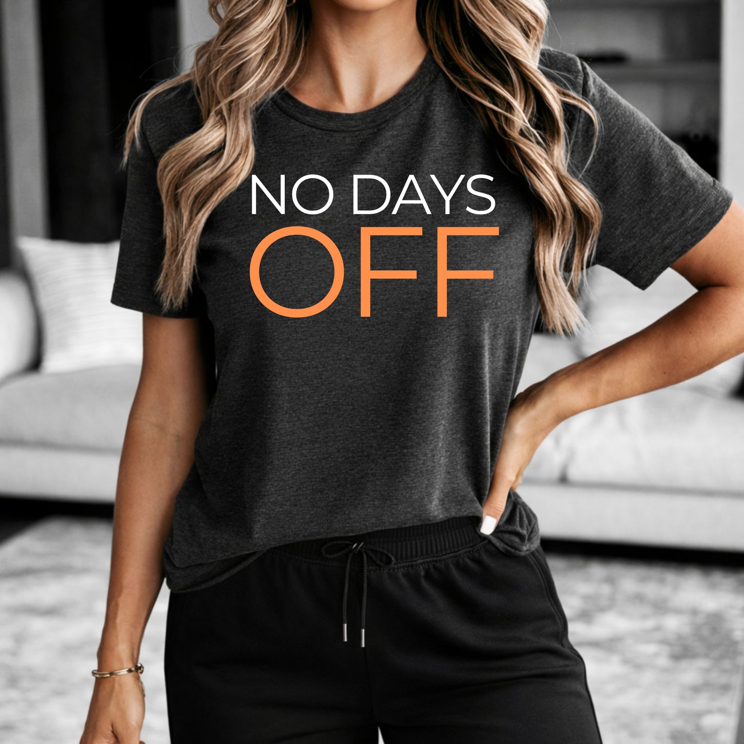 No Days Off Tee — Motivational Fitness T-Shirt