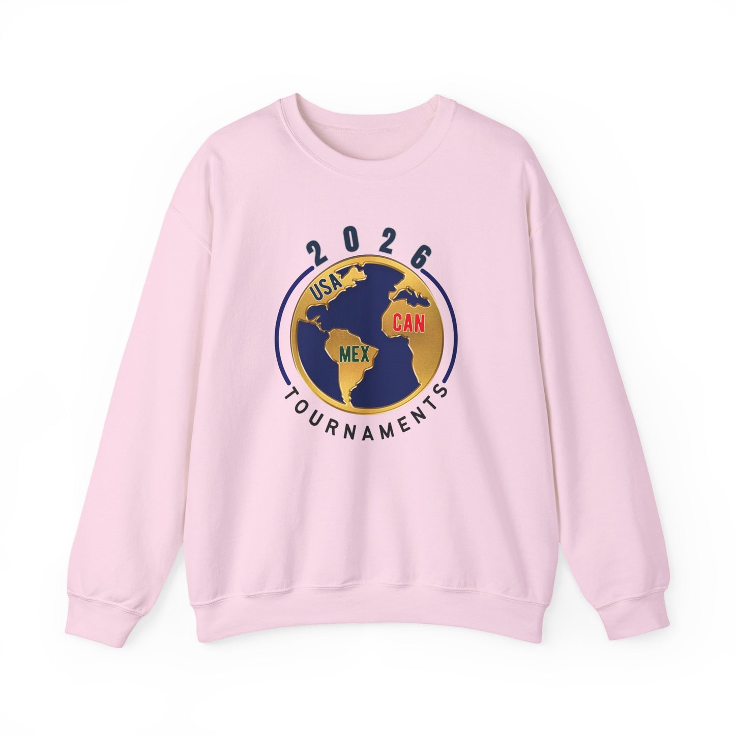 2026 Tournaments Globe Crewneck Sweatshirt – USA • MEX • CAN