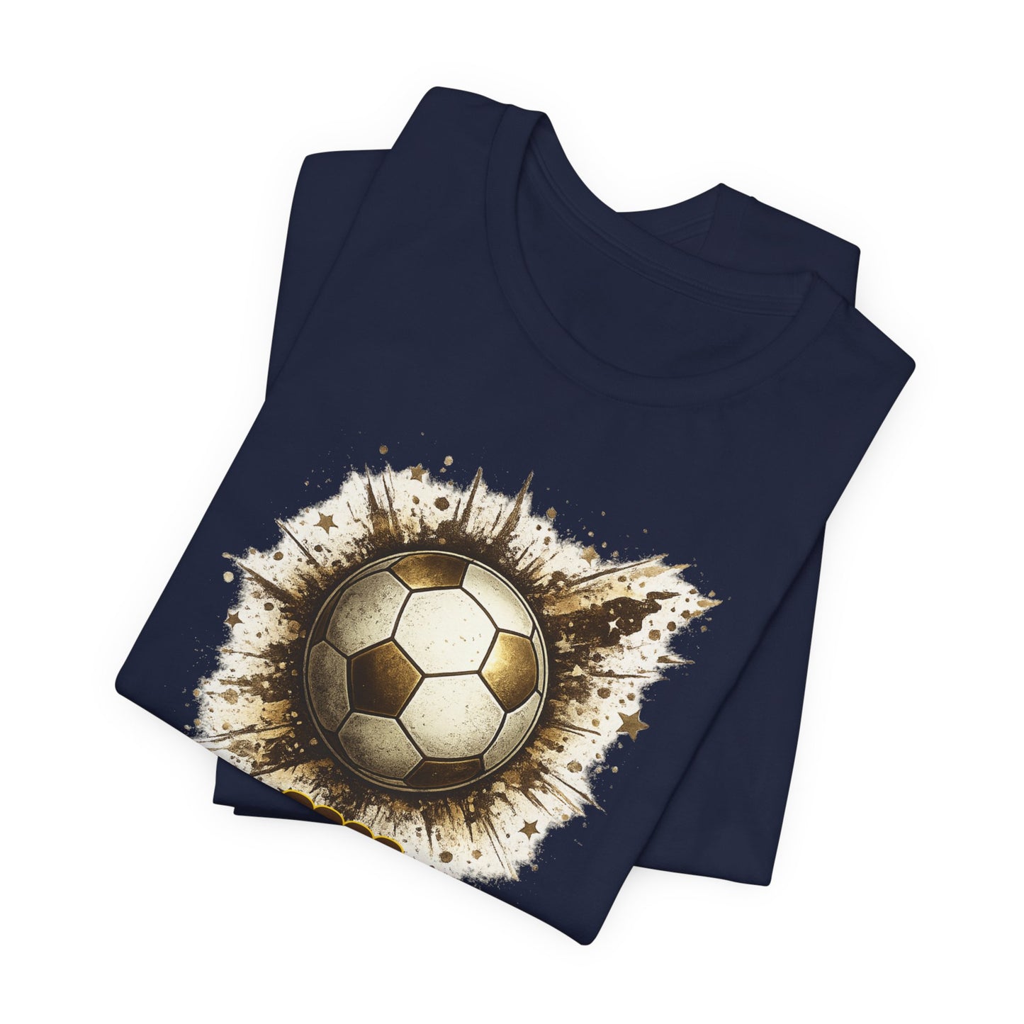 2026 Soccer Graphic Tee — Grunge Football Design