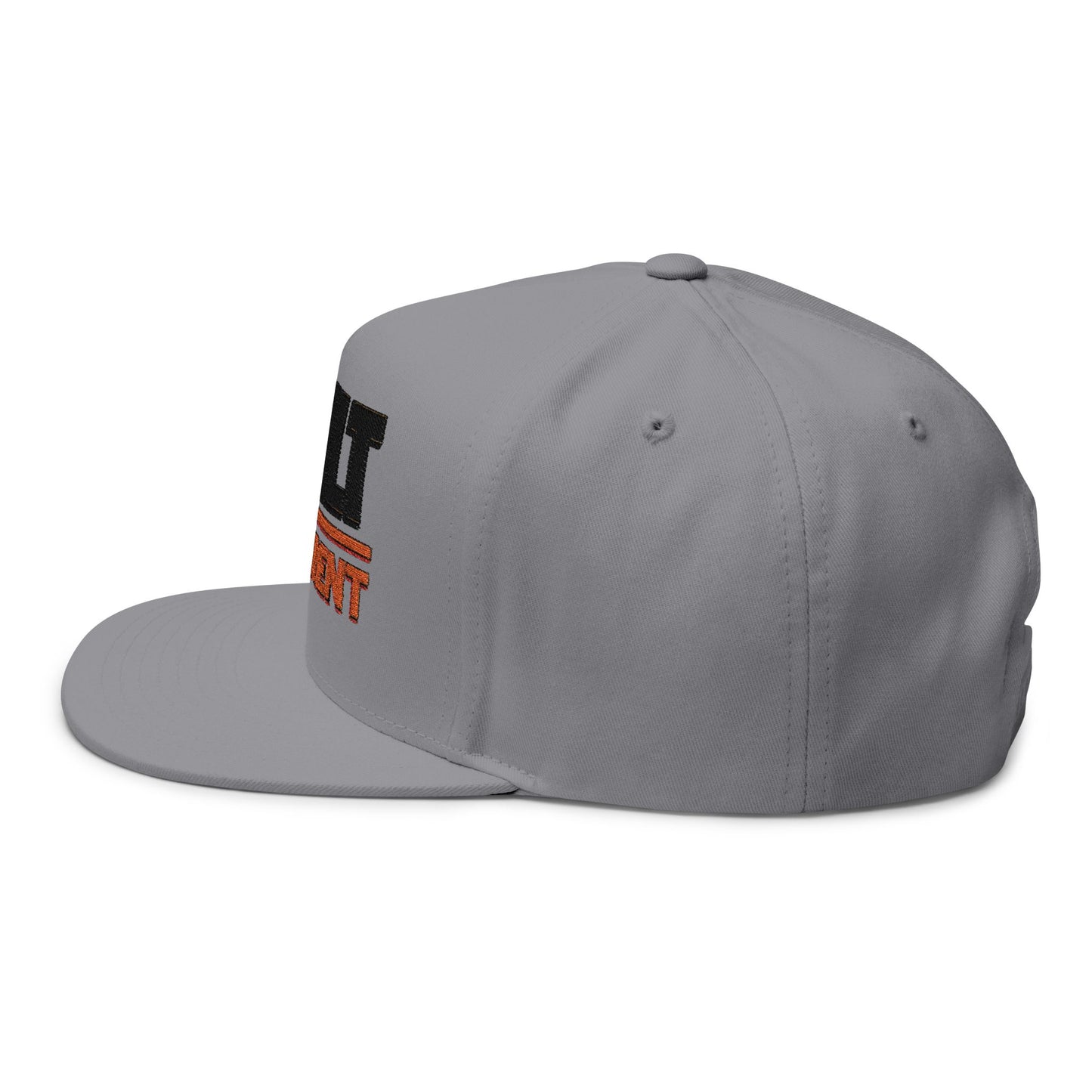 Built Different Embroidered Flat Bill Cap — Bold Snapback Hat
