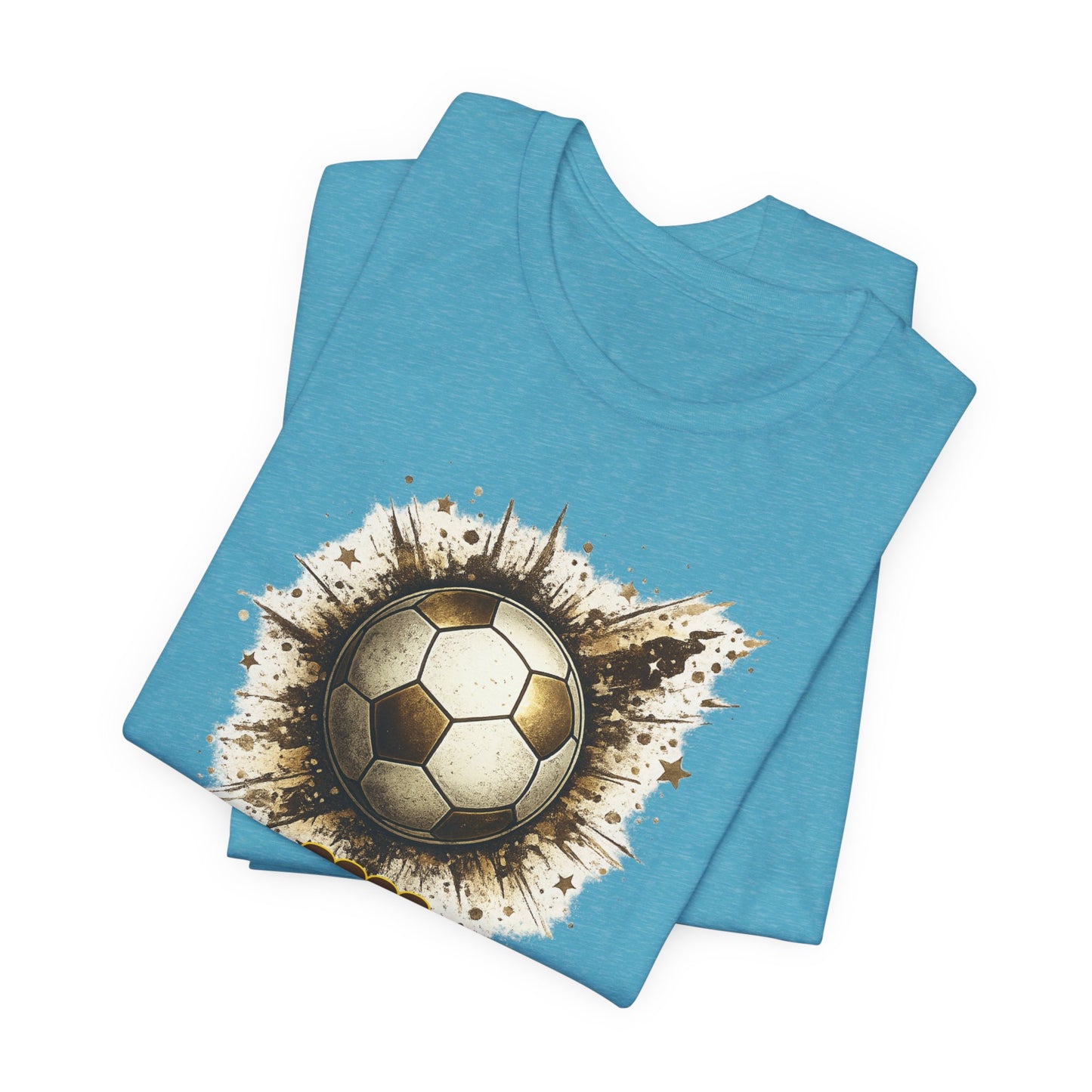2026 Soccer Graphic Tee — Grunge Football Design