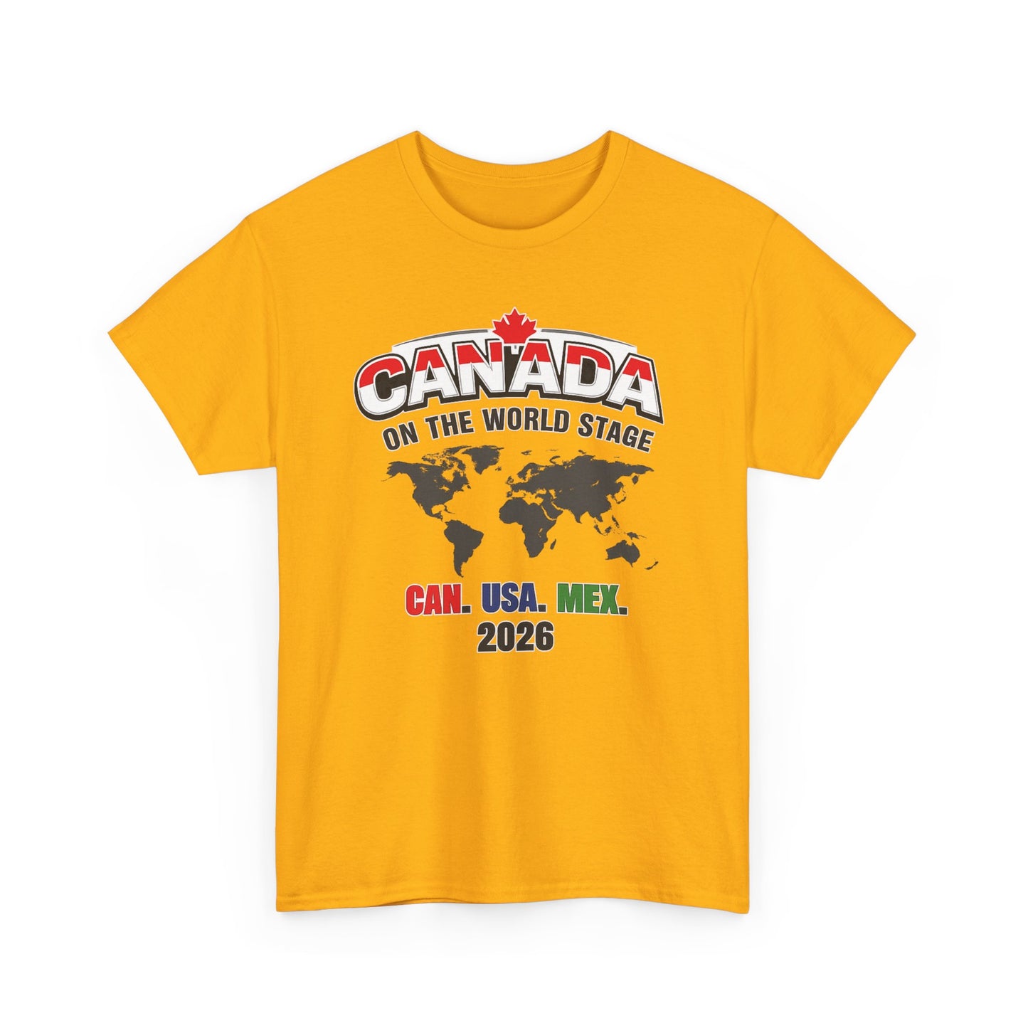 Canada Soccer 2026 World Stage Football Shirt Tee | CAN USA MEX International Pride