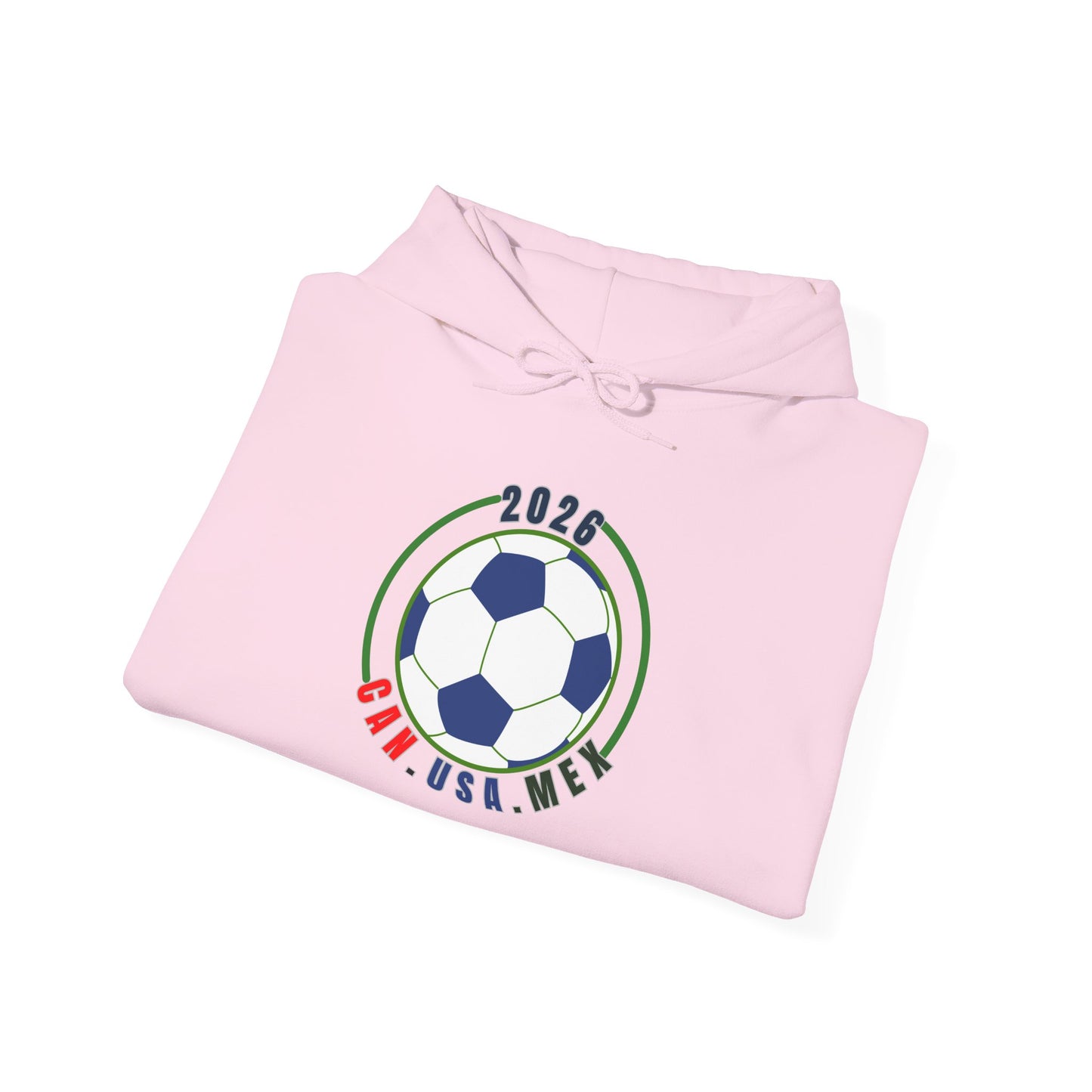 2026 Soccer Ball CAN USA MEX Logo Hoodie | Political fan Hoodie
