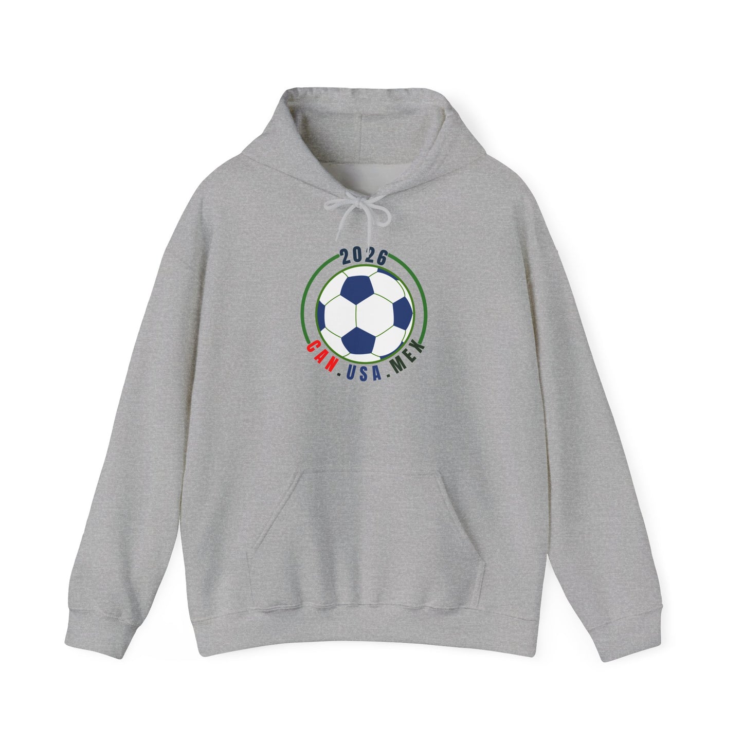 2026 Soccer Ball CAN USA MEX Logo Hoodie | Political fan Hoodie