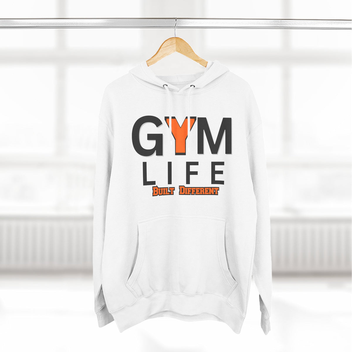 Gym Life Hoodie — Built Different Fitness Pullover