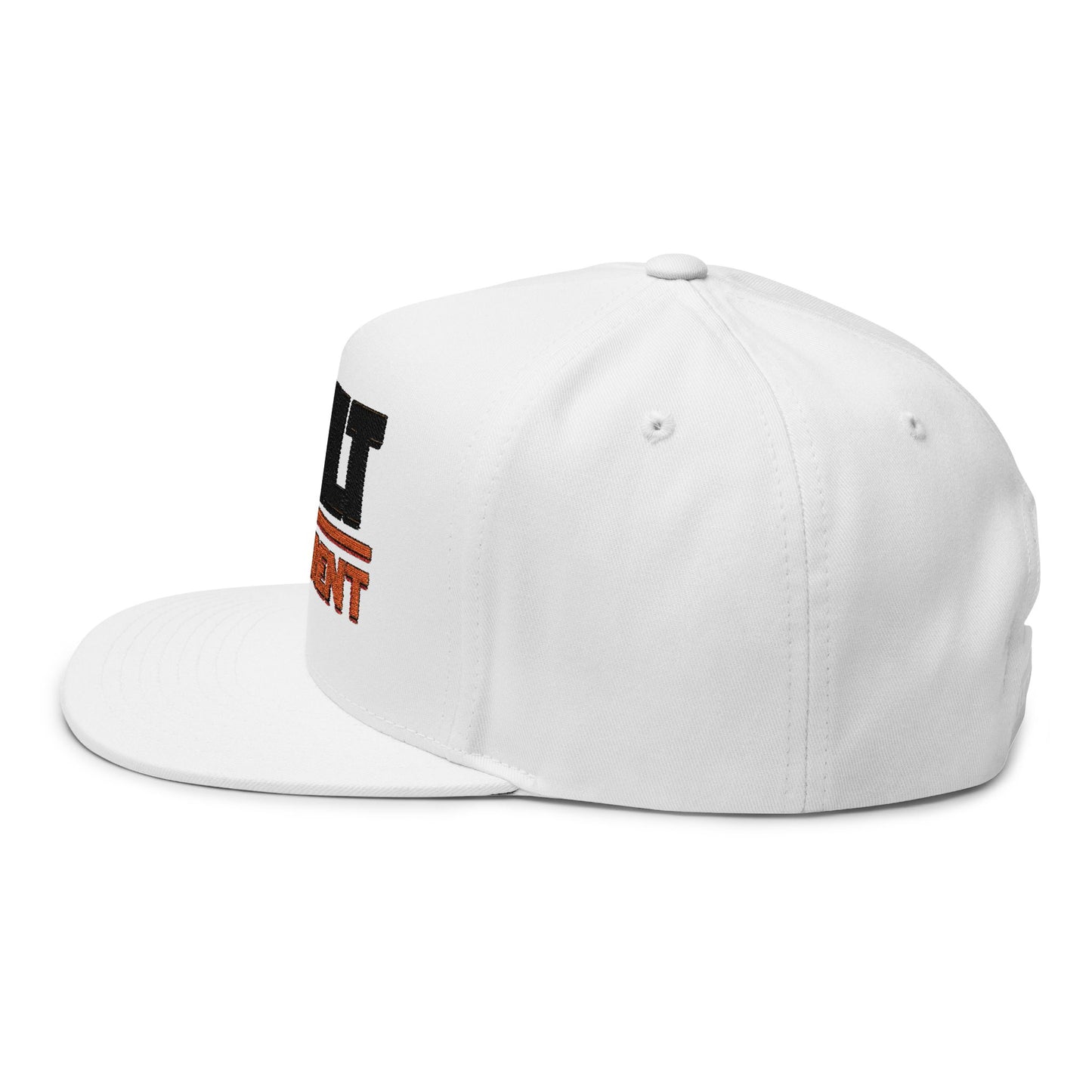 Built Different Embroidered Flat Bill Cap — Bold Snapback Hat