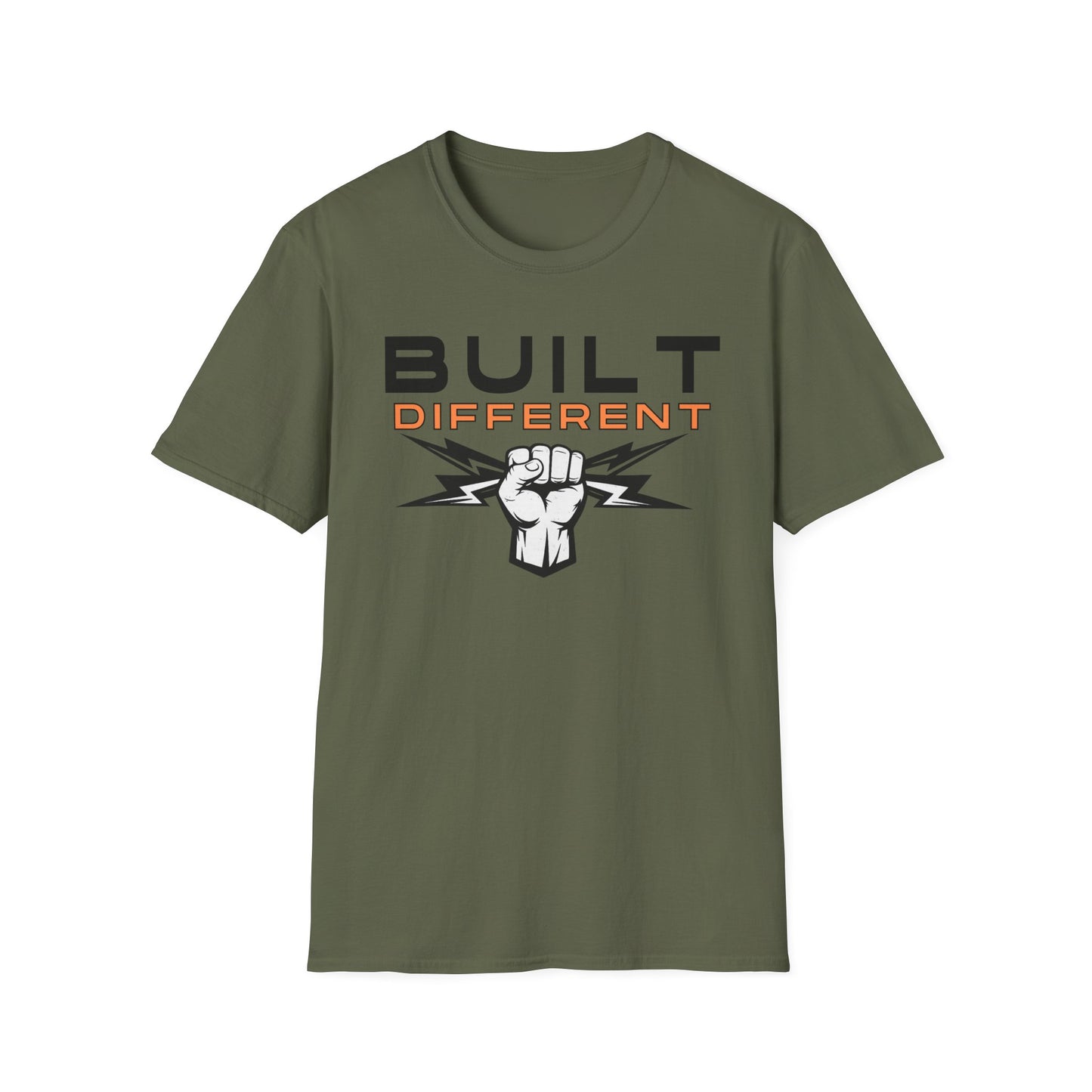 Built Different T-Shirt — Motivational Fist Graphic Tee