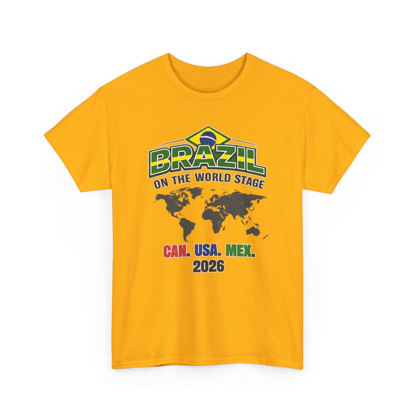 Brazil Soccer 2026 World Stage Tee | Canada Mexico USA Soccer