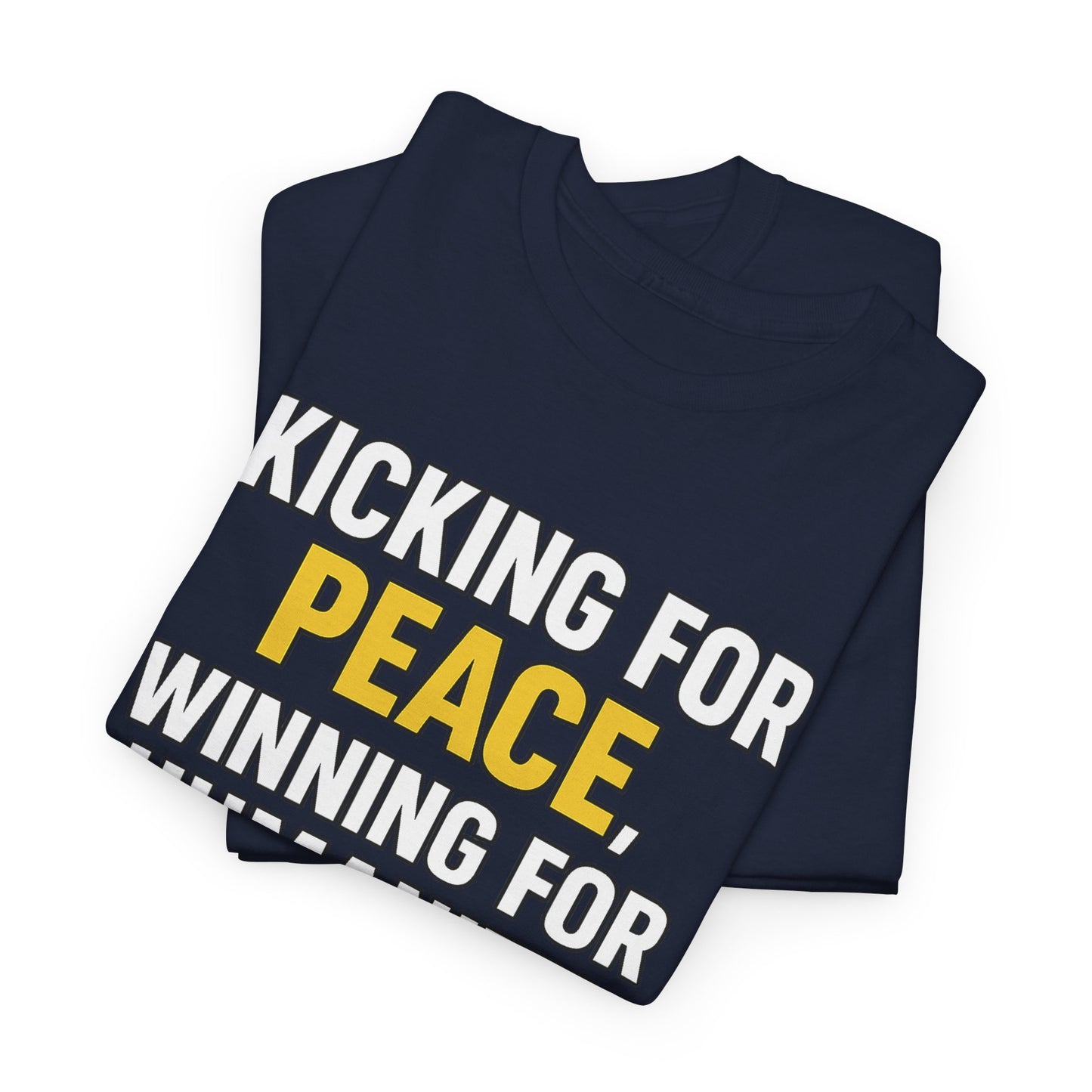 One Game One World One Peace Soccer Tee | Kicking for Peace, Wining for Humanity, Unisex Heavy Cotton T-Shirt