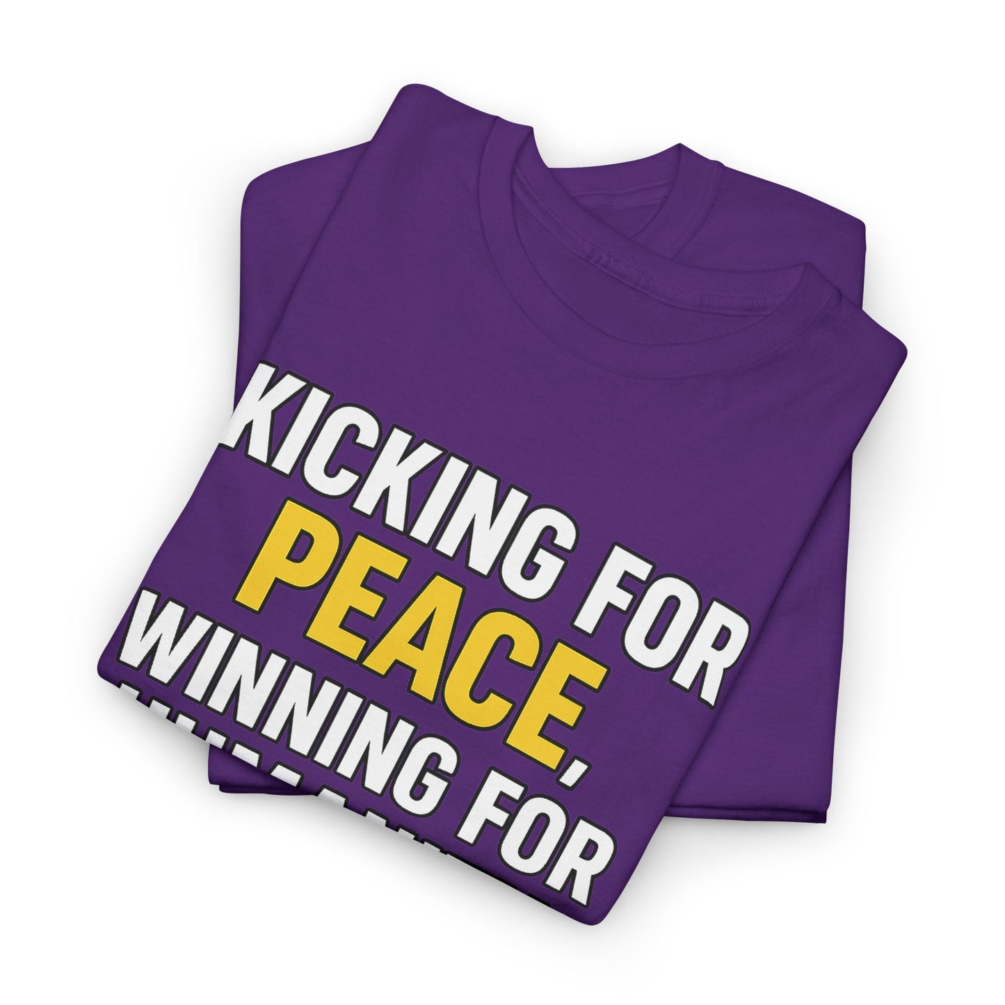 One Game One World One Peace Soccer Tee | Kicking for Peace, Wining for Humanity, Unisex Heavy Cotton T-Shirt
